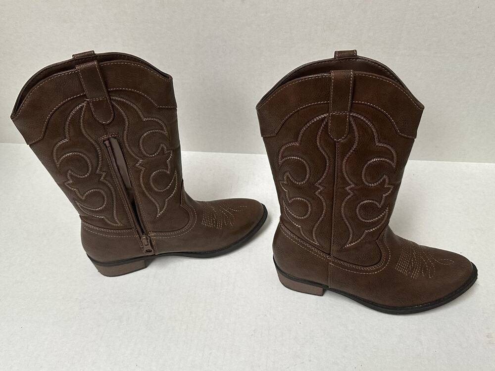 Cat & Jack Kids' Montana Western Boots Brown Size 4